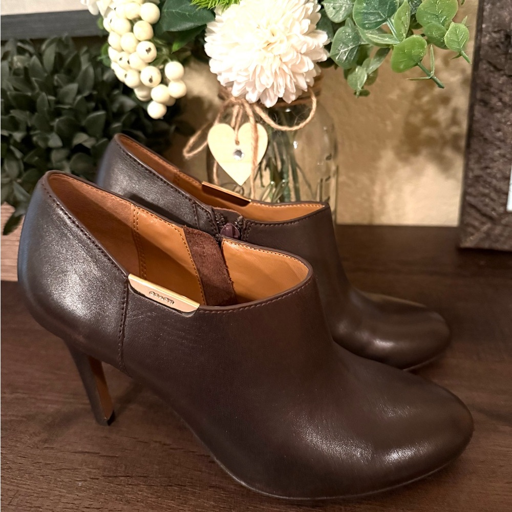 Coach Dark Brown Ankle Booties - Picture 3 of 9